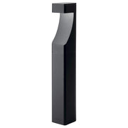 Kichler Textured Bollard Light | Outdoor Pathway in Textured Black Aluminum | Garden & Walkway | 4 x 5.5 x 27 in | Model 15848BKT