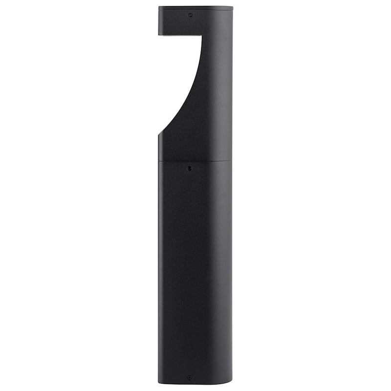 Kichler Textured Bollard Light | Outdoor Pathway in Textured Black Aluminum | Garden & Walkway | 4 x 5.5 x 27 in | Model 15848BKT
