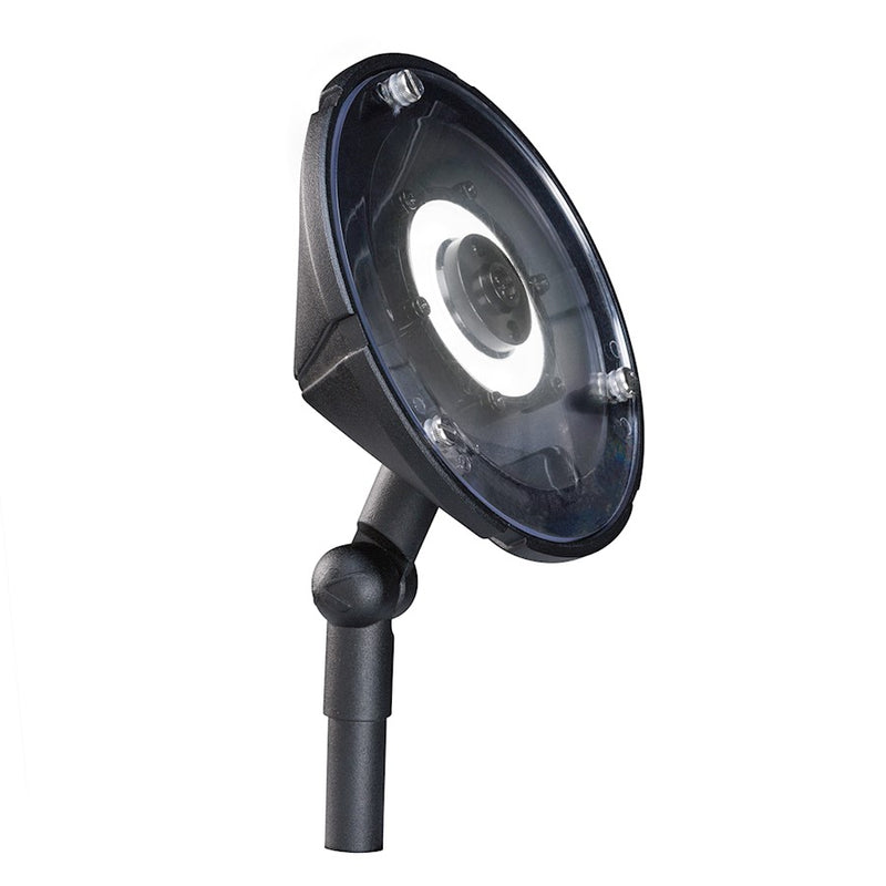 Kichler Design Pro 3.75in LED Wall Wash 2700K | Textured Black Aluminum | Landscape & Accent Lighting | 3.75 x 6 x 9.25 in | Model 15861BKT27R