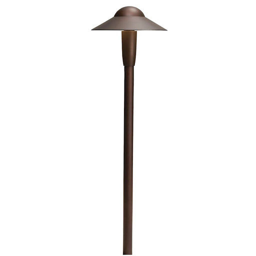 Kichler LED 6 Dome Path Light 2700K, Textured Architectural Bronze