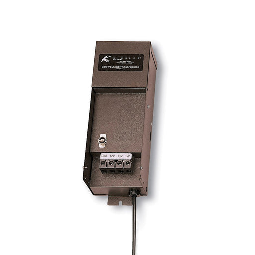 Kichler Standard Series 300W Manual Transformer | Textured Architectural Bronze Steel | Landscape Lighting Power Supply | 300W, 12V | Model 15M300AZT