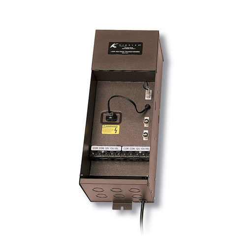 Kichler Plus Series 200W Landscape Transformer | Textured Architectural Bronze Steel | Outdoor Landscape Lighting | 200W, 12V | Model 15PL200AZT
