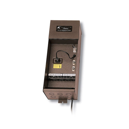 Kichler Plus Series 300W Landscape Lighting Transformer | Textured Architectural Bronze Steel | Outdoor Landscape & Path Lighting | Model 15PL300AZT