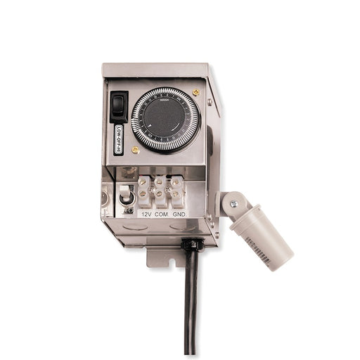 Kichler Pro Series 75W 12V Outdoor Transformer | Stainless Steel | Landscape & Garden Lighting | 5.75 x 5.25 x 16.25 in | Model 15PR75SS