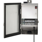 Kichler Smart Control Transformer 300W | Stainless Steel | 3-Zone Landscape Lighting | 13.78 x 7.4 x 6 in | Model 15SCT300SS