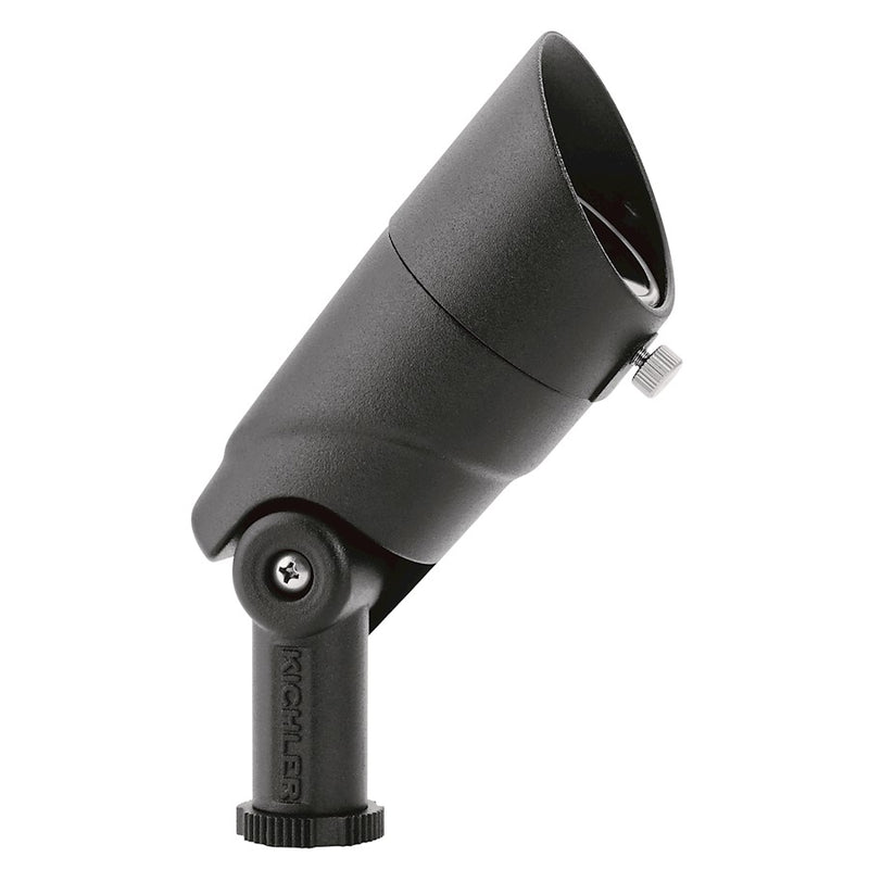 Kichler Adj Lumen Small Accent 10° 2700K Spot Light | Textured Black Aluminum | Landscape & Garden Accent | 2 x 4 x 4 in | Model 16015BKT27