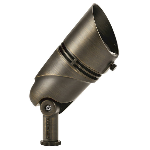 Kichler Adj Lumen Large Accent 35 Deg Flood | Centennial Brass Cast Brass | Outdoor Landscape & Security | 400-835 Lumens, 3000K | Model 16019CBR30