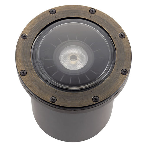 Kichler Landscape LED VLO 8in In-Ground Accent Light | Brass Centennial Brass | Driveway & Pathway Lighting | 850 Lumens, 2700K | Model 16024CBR27