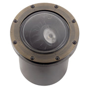 Kichler Landscape LED VLO 8in In-Ground Accent Light | Brass Centennial Brass | Driveway & Pathway Lighting | 850 Lumens, 2700K | Model 16024CBR27