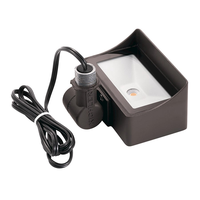 Kichler LED Integrated Wash Mini VLO Flood Light | Textured Architectural Bronze Aluminum | Landscape Wall Wash & Accent | Model 16026AZT30