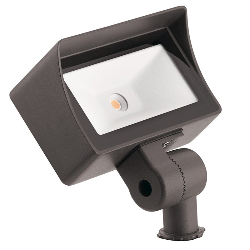 Kichler LED Integrated Wash Mini VLO Flood Light | Textured Architectural Bronze Aluminum | Landscape Wall Wash & Accent | Model 16026AZT30