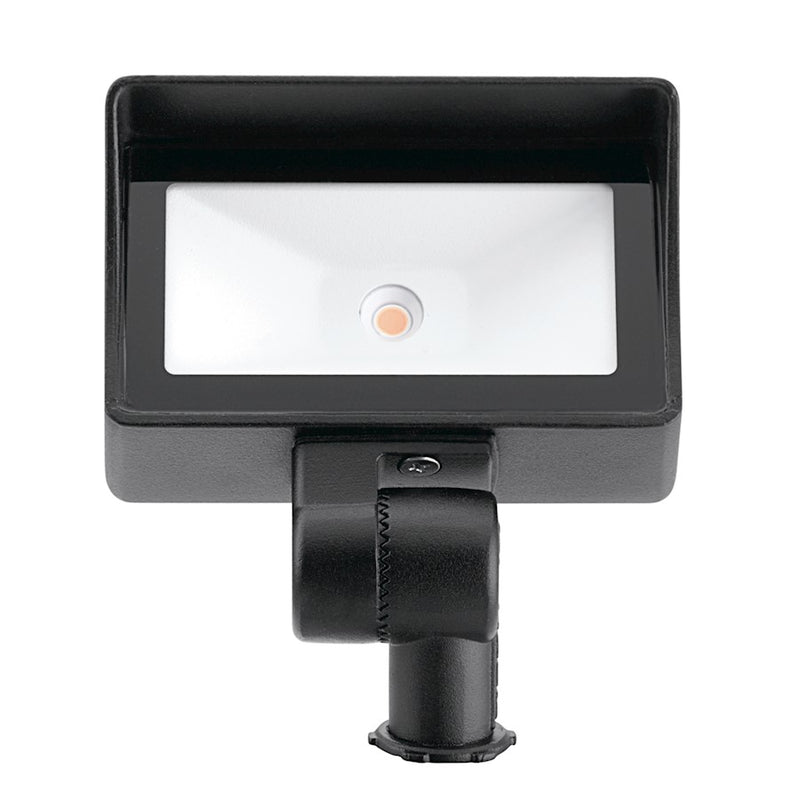 Kichler VLO Mini Wall Wash 5in LED Flood Light | Utilitarian Textured Black Aluminum | Outdoor Landscape & Accent | 600 Lumens | Model 16026BKT27