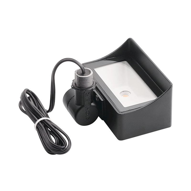 Kichler VLO Mini Wall Wash 5in LED Flood Light | Utilitarian Textured Black Aluminum | Outdoor Landscape & Accent | 600 Lumens | Model 16026BKT27