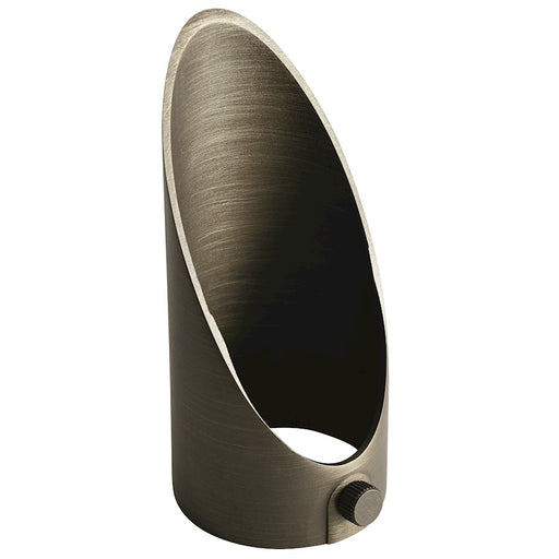 Kichler Small Long Cowl | Centennial Brass Aluminum Outdoor Lighting Accessory | 2 x 4.5 in | Model 16067CBR