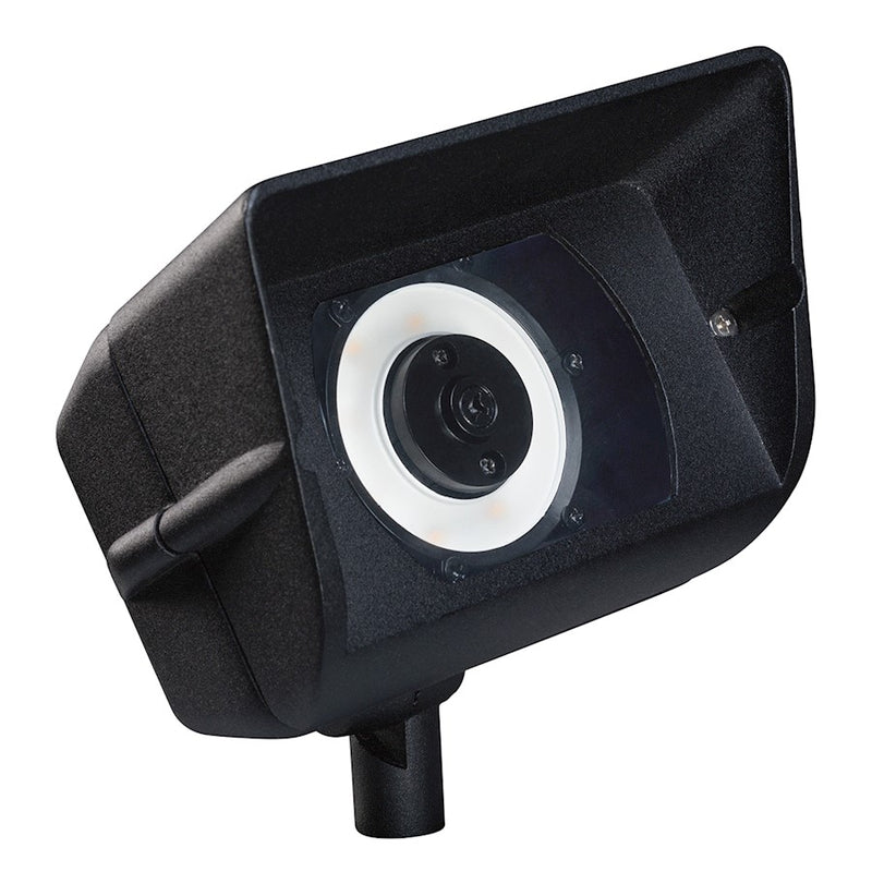 Kichler Design Pro 6in LED Wall Wash | Utilitarian Textured Black | Accent & Landscape Lighting | 5.25 x 6.5 x 6 in, 4W 2700K | Model 16070BKT27R