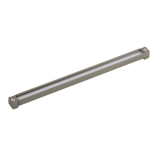 Kichler 12in LED Hardscape Light 3000K | Gray Aluminum | Walkway & Step Accent | 12 x 3 x 0.75 in, 12V | Model 16102GRY30