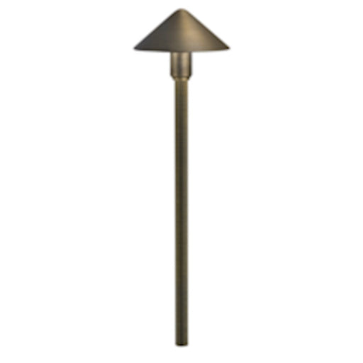 Kichler Fundamentals 21in LED Path Light | Centennial Brass | Walkway & Garden | 3000K | Model 16120CBR30