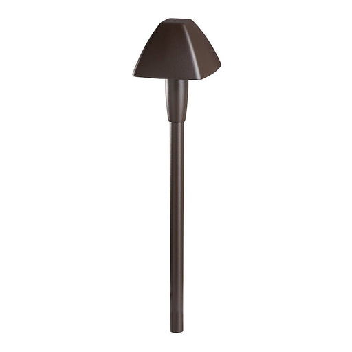 Kichler Four Corners 20in LED Path Light 2700K | Textured Architectural Bronze Cast Aluminum | Garden Walkway & Driveway | Model 16121AZT27