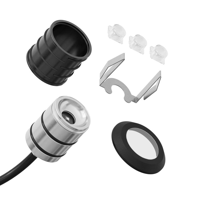 Kichler 100 Lumen LED Mini Recessed 2700K, Black Brass/Tempered