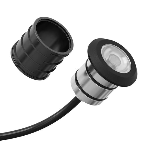 Kichler 200 Lumen Mini Recessed 2700K, Black Brass/Tempered Glass