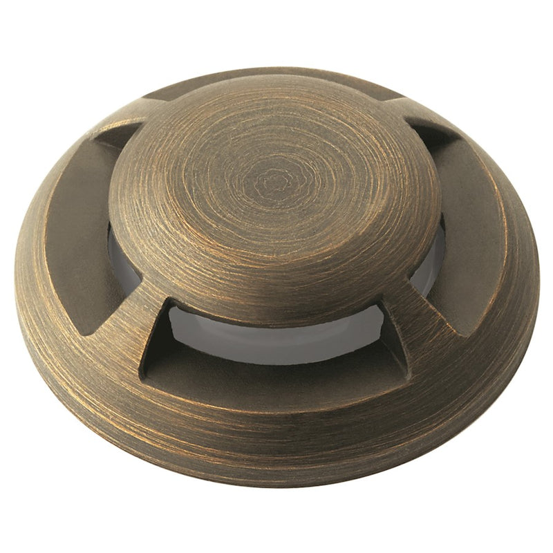 Kichler Mini All-Purpose Four Way Top Accessory | Centennial Brass Brass | Landscape Lighting Accent | 2 x 2 x 1 in | Model 16145CBR