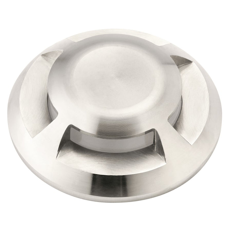 Kichler Mini All-Purpose Four Way Top Accessory | Stainless Steel Landscape Light Shield | Outdoor Accent | 2.25 x 0.75 x 2.25 in | Model 16145SS