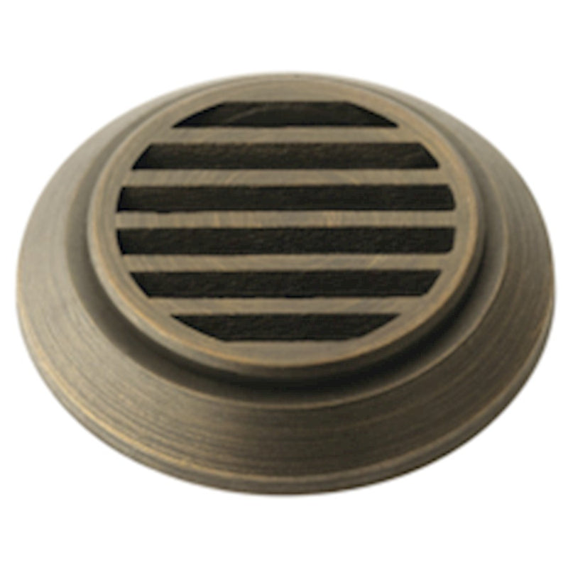 Kichler Mini All-Purpose Louver | Centennial Brass Brass | Landscape Lighting Accessory | 2.25 x 2.25 x 0.5 in | Model 16146CBR