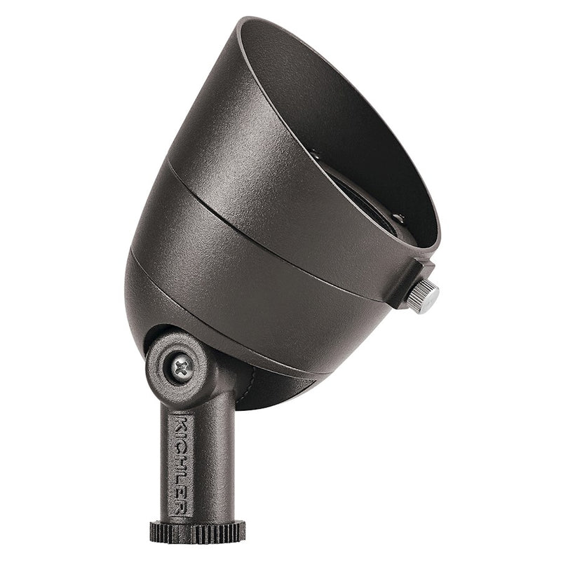 Kichler Landscape 2700K LED 200L 10° Spot | Textured Architectural Bronze | Outdoor Accent & Pathway Lighting | 3.5 x 3.25 x 4.5 in | Model 16150AZT27