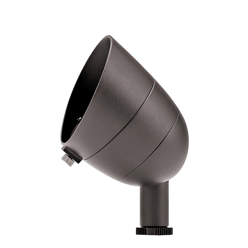 Kichler Landscape 4in 2700K LED 500 Lumen 35° Flood Light | Textured Architectural Bronze | Outdoor Landscape | 3.5 x 3.25 x 4.5 in | Model 16157AZT27