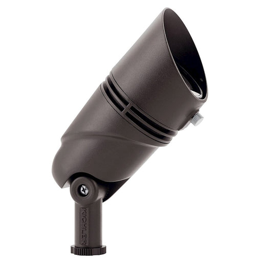 Kichler VLO LED Accent 6in 1-Light Spot Light | Textured Architectural Bronze Aluminum | Outdoor Landscape & Accent Lighting | Model 16161AZT27