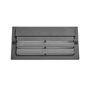 Kichler Landscape LED 6in 1-Light Surface Mount Louvered | Industrial Black Textured Aluminum | Outdoor Landscape Lighting | 3 in H | Model 16171BKT27