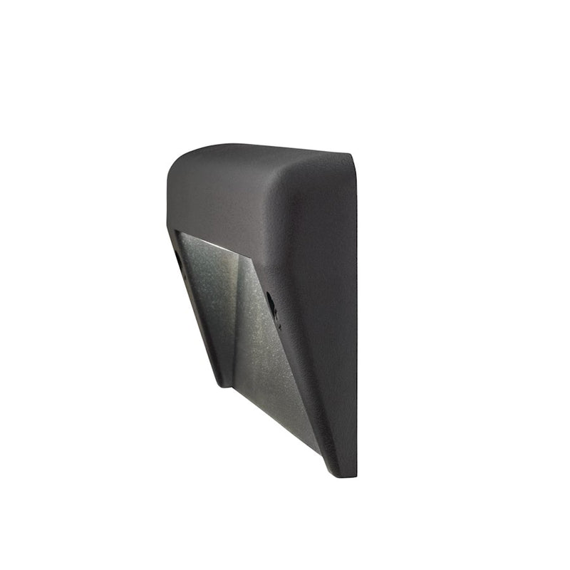 Kichler Landscape LED 6in Surface Mount Light | Soft Modern Textured Black Aluminum | Outdoor Path & Accent | Model 16172BKT27