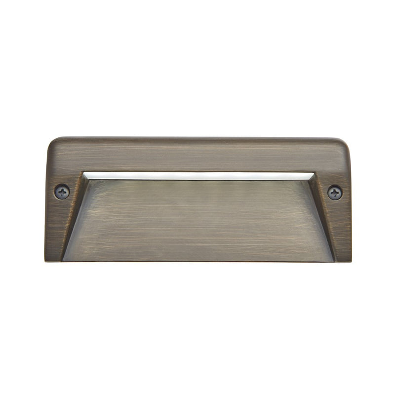 Kichler Landscape LED 6in 1-Light Surface Mount | Soft Modern Centennial Brass | Pathway & Garden Accent | 6 x 1 x 3 in | Model 16172CBR27