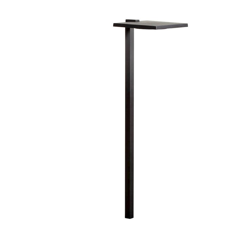 Kichler 2700K LED 6" Shallow Shade Path Light, Textured Black/Black - 16196BKT27