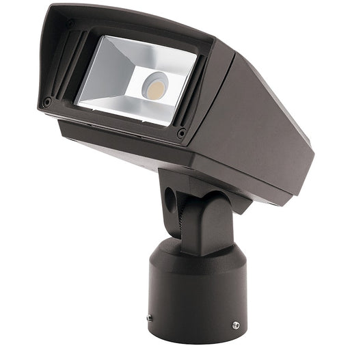 Kichler C-Series 12W LED Small Flood Light | Textured Architectural Bronze Aluminum | Outdoor Landscape & Security | 1000 Lumens | Model 16221AZT30SL