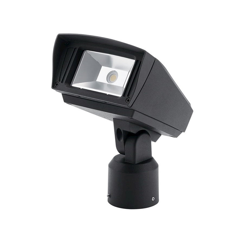 Kichler C-Series 7in 1-Light Flood Light | Textured Black Aluminum | Outdoor Landscape & Security | 1000 Lumens 4000K | Model 16221BKT40SL