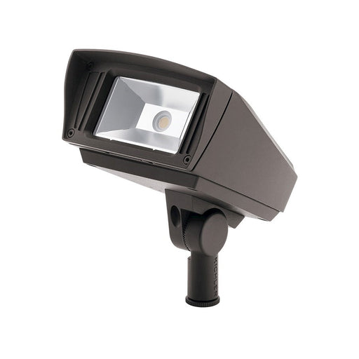 Kichler C-Series 6in 1-Light Flood Light | Textured Architectural Bronze Aluminum | Outdoor Security & Landscape | 2000 Lumens | Model 16222AZT40