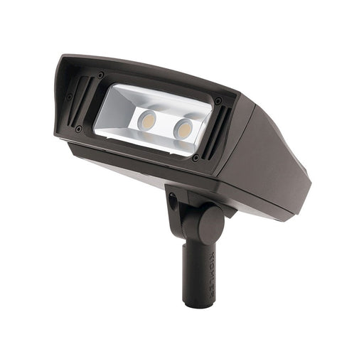 Kichler C-Series 7in Flood Light | 33.5W LED 3000 Lumens 4000K | Textured Architectural Bronze Aluminum | Outdoor Wet Location | Model 16223AZT40