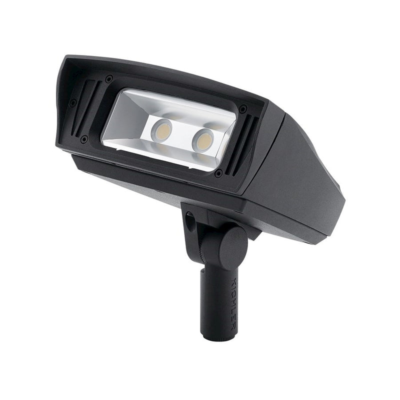 Kichler C-Series 7in 1-Light Flood Light | Commercial Textured Black Aluminum | Outdoor Flood & Security | 4200 Lumens, 3000K, Wet | Model 16224BKT30