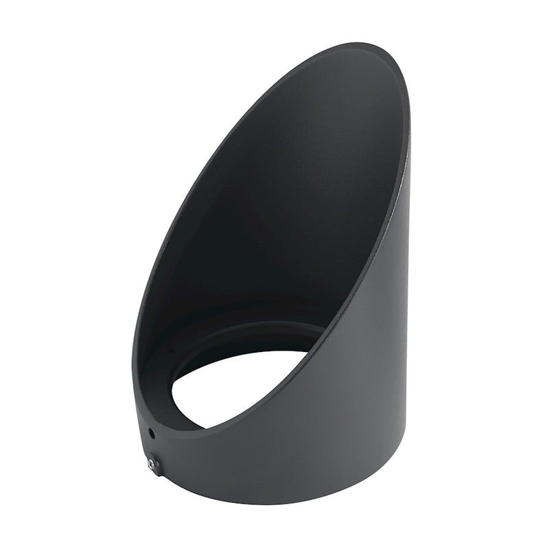 Kichler C-Series Long Cowl Large Accent | Textured Black Aluminum | Outdoor Beam Direction Control | 4 x 5.5 in | Model 16281BKT