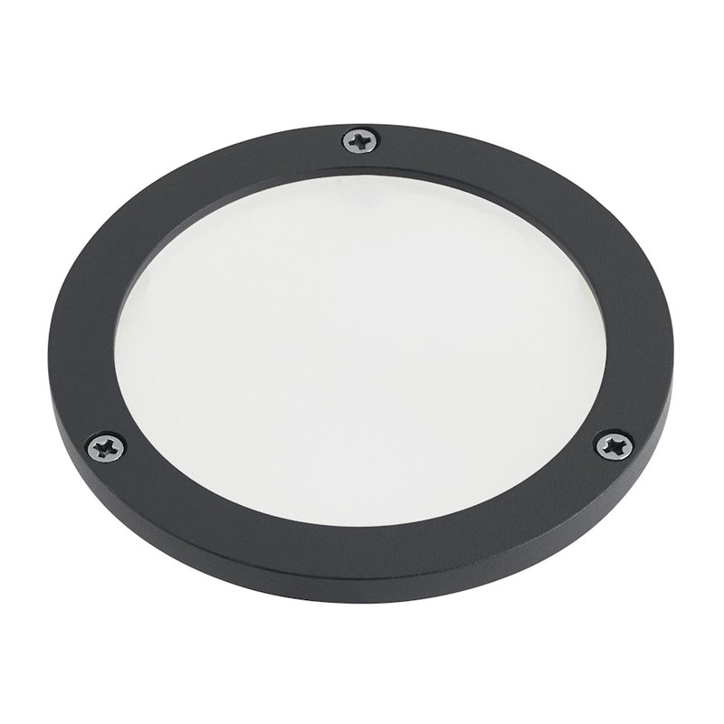 Kichler C-Series Large FRO Lens Accent | Textured Black Glass | Indoor Accent Lighting | 3.5in W x 0.5in H | Model 16285BKT