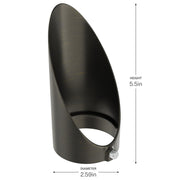 Kichler Integra Long Cowl | Modern Centennial Brass Brass | Outdoor Landscape Accent | Glare Reduction for Accent Lights | Model 16293CBR