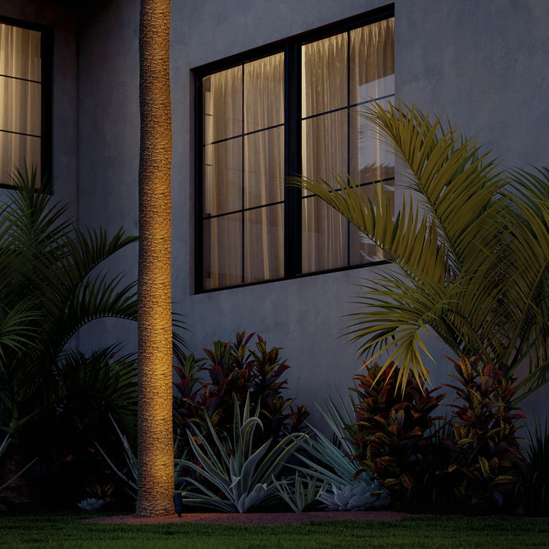 Kichler Integra 5in 1-Light Accent Light | Modern Textured Black Aluminum | Indoor & Covered Patio | 375 Lumens 2700K Dimmable | Model 16302BKT27