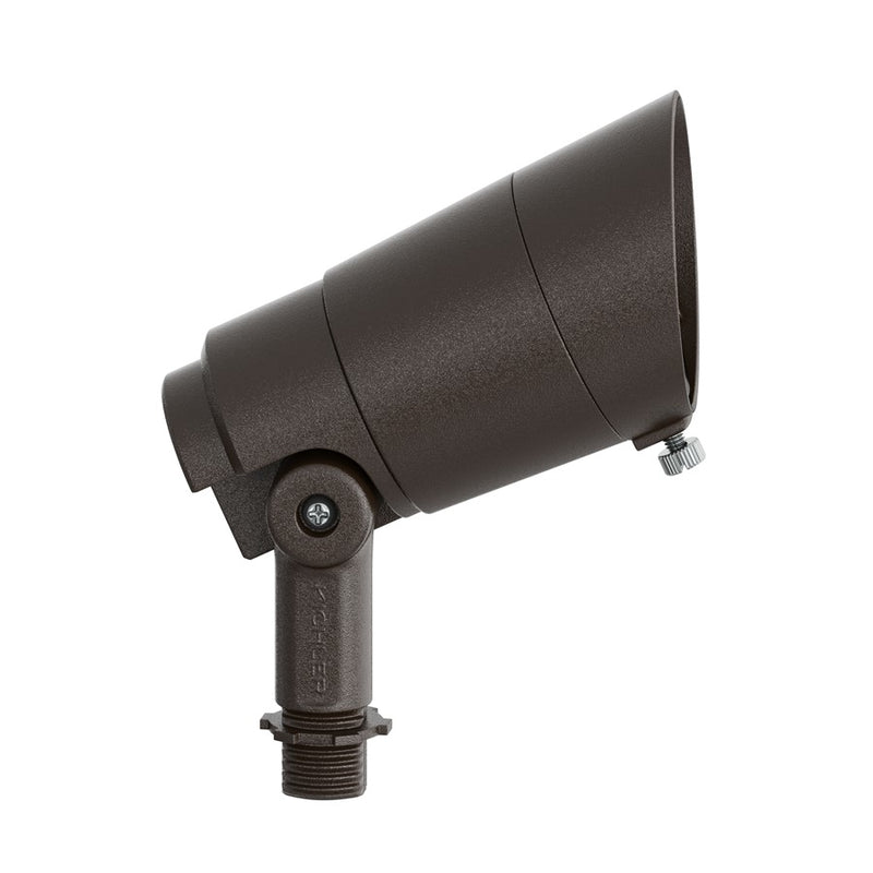 Kichler Integra 5in 1-Light Accent Light | Textured Architectural Bronze Aluminum | Landscape & Outdoor Accent | 375 Lm 3000K | Model 16303AZT30