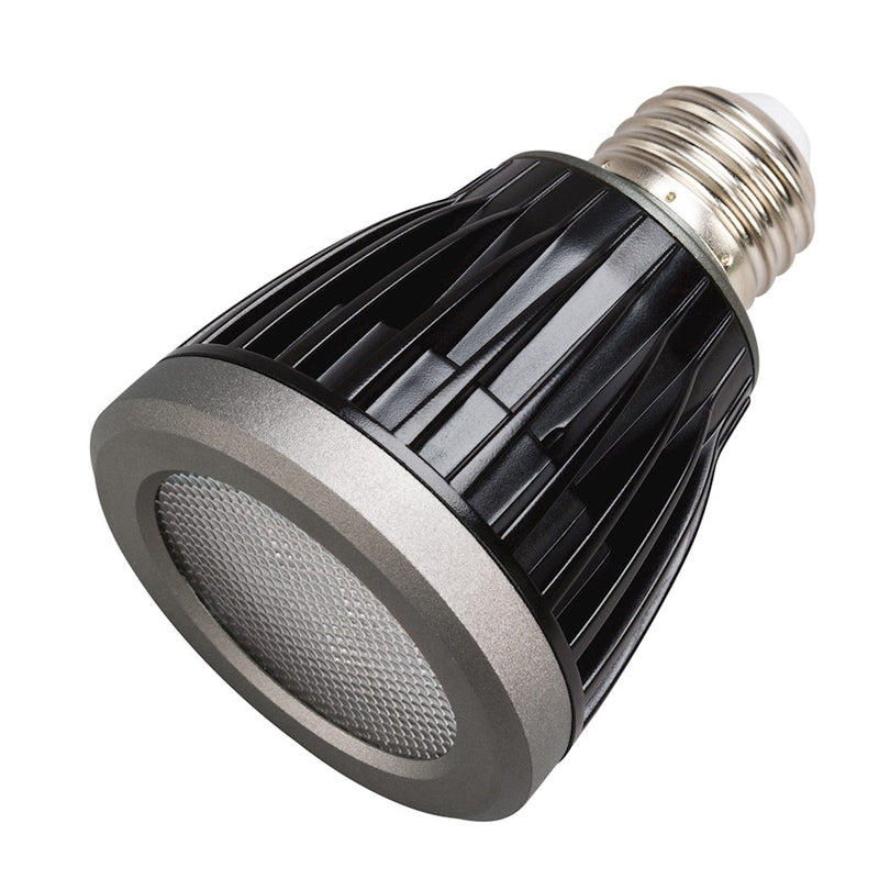Kichler PAR20 7W LED Bulb | Clear Glass | Wet Location Landscape & Outdoor Fixtures | 2700K, 25 Degree Beam, 120-277V | Model 18081