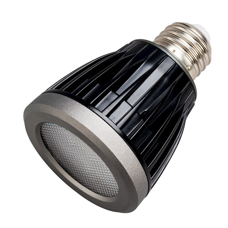 Kichler 3-Pack PAR20 LED Landscape Lamp | 4200K Cool White 40° Flood | Clear Aluminum | 7W 120-277V | Model 18086