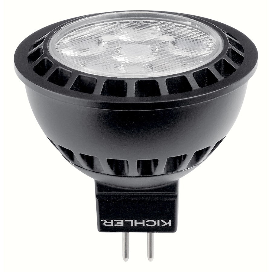 Kichler Landscape 6 Light 12V LED Lamps Mr16 7W, Black