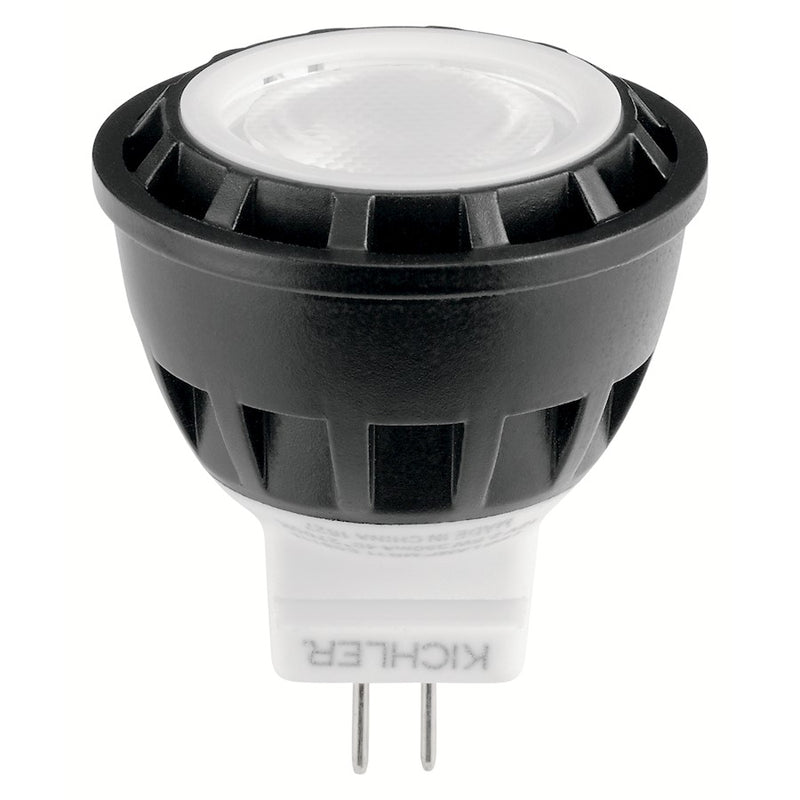 Kichler Landscape LED 1-Light MR11 12V Landscape Light | Black Aluminum Damp Location | Pathway & Accent Spot | 180 lm, 3000K | Model 18161