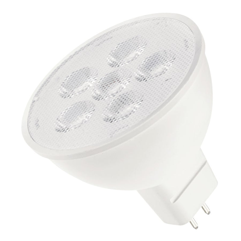 Kichler CS LED Lamp 550lm 27K MR16 | White Plastic Landscape Light | 100° Flood | 1.9in H | Model 18220