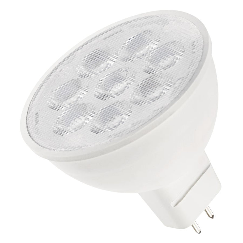 Kichler CS LED Lamp 550lm 27K MR16 | White Plastic Landscape Light | 100° Flood | 1.9in H | Model 18220